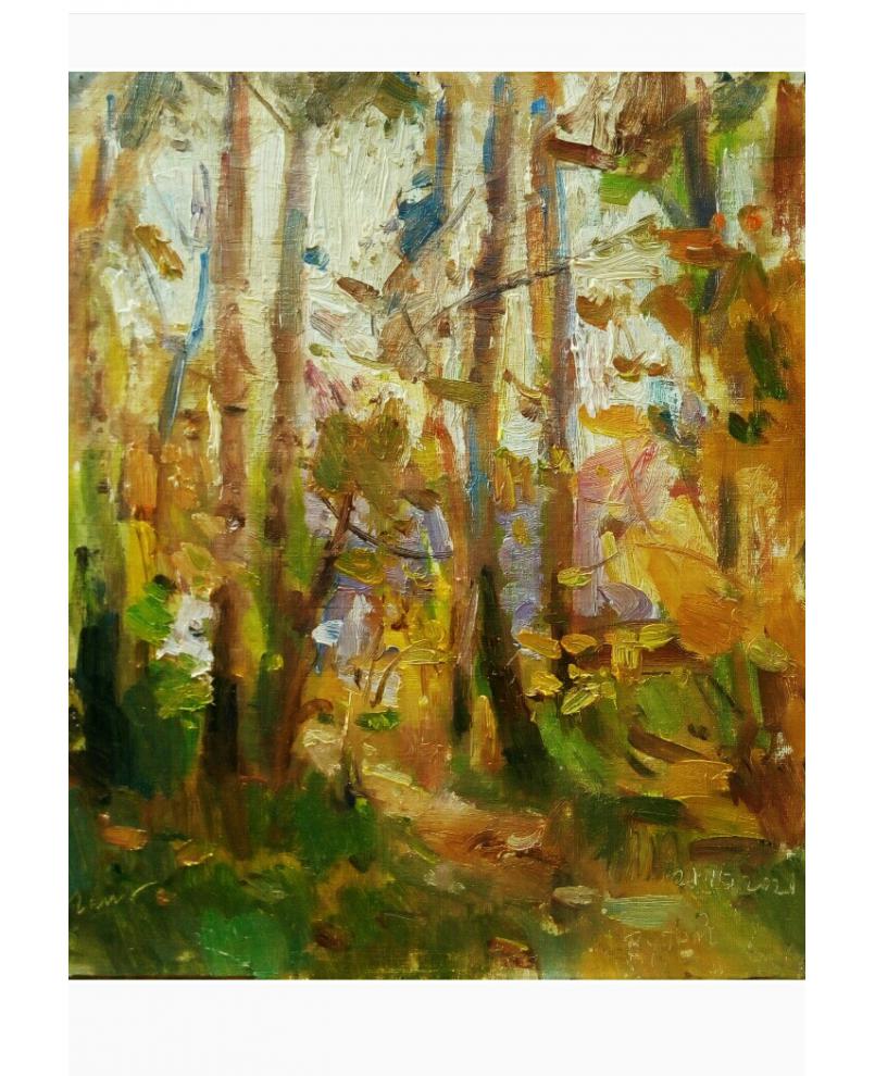 "Among the yellow forest" "Among the yellow forest"