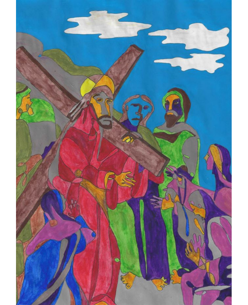 Jesus comforts the women Jesus comforts the women