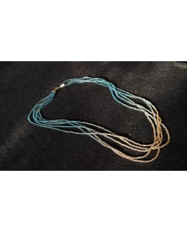 Necklace "Bohemia" blue