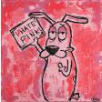Courage the Cowardly Dog Preppy Original acrylic Pop Art painting